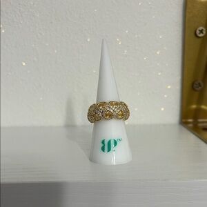 Gold and Silver Crystal Ring